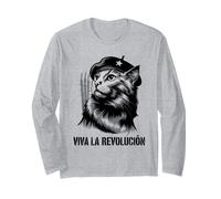 Cat Tshirt Viva La Revolucion Kitty Meow Cuba Guerilla Long Sleeve T-Shirt