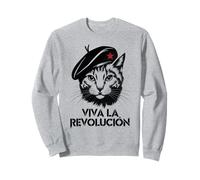 Cat Tshirt Viva La Revolucion Kitty Meow Cuba Guerilla Sweatshirt