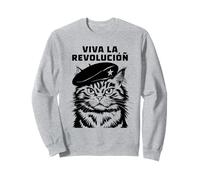 Cat Tshirt Viva La Revolucion Kitty Meow Cuba Guerilla Sweatshirt