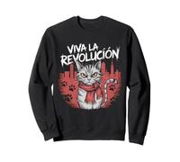 Cat Tshirt Viva La Revolucion Kitty Meow Cuba Guerilla Sweatshirt