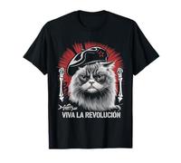 Cat Tshirt Viva La Revolucion Kitty Meow Cuba Guerilla T-Shirt