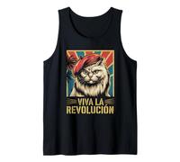 Cat Tshirt Viva La Revolucion Kitty Meow Cuba Guerilla Tank Top
