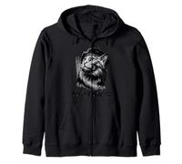 Cat Tshirt Viva La Revolucion Kitty Meow Cuba Guerilla Zip Hoodie