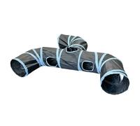 Cat Tube Toy: Foldable Interactive Game with Holes to Look at, Foldable Pet for Rabbits and Portable Indoor Exercise and Activity