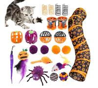 Cat Tube Tunnel, Cat Tunnel Foldable, Pet Cat Tube Toy Tunnel Set for Halloween | Reduce Boredom for Pets and Cats Indoor.All Season Furniture for B