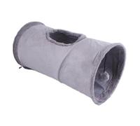 Cat Tunnel - 25cm Diameter 50cm Length Fabric | Multi Hole Interactive Cat