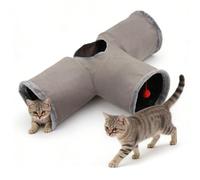 Cat Tunnel - 3 Ways Foldable Tunnel Toy, Cat Interactive Maze Toy, Foldable Cats Play Tunnel's Cube Tent, Tunnel's Toy's for Pets Kitten Puppy Rabbit Piggy Guinea Pig, Easy to Fold and Clean