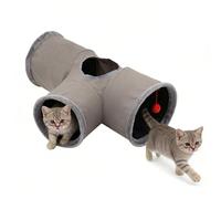 Cat Tunnel as Bed - Foldable Interactive Play Pen, Maze Shape, Flexible Tunnels and Tubes, Fun for Pets, Cats to Play and Rest, Ideal for Christmas, Halloween, Birthday