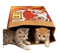 Cat Tunnel Bag - Crinkle Paper Play Toy, Interactive Kitten Ak