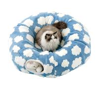 Cat Tunnel Bed - 1000g Cute Cat Donut Tunnel Toy, Nest for Hiding, Cat Bed Tunnel Toy with Washable Cave, Removable Cushion | Round Pet Cave for Hiding
