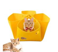 Cat Tunnel Bed - Cat Doughnut Bed | Felt Cat Tunnel House Cave | Cat Tunnel XXL Large Cats, Rustling Tunnel for Cats | Kittens Playground Toy for Interior Keepers