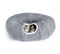 Cat Tunnel Bed Cat Tunnel Bed 38x11 Inch Anti-Scratch Static-Free Cat Donut Tunnel with 67'' Long Tunnel Foldable Cat Tunnel Bed for Indoor Cats