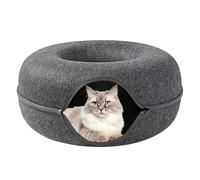 Cat Tunnel Bed for Indoor Cats, Donut Tunnel for Cats - Cave Bed for Scratch-Resistant Detachable Donut Tunnels - Washable Tunnel Toy