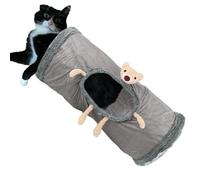 Cat Tunnel Bed - Indoor Pet Play Tunnel with Peepholes | Soft Fleece Fabric | Portable Tunnel Tube | Cozy Hideaway and Fun Play Space for Cats, Kittens, Puppies, Dogs and Rabbits