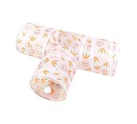 Cat Tunnel Bed | Interactive 3 Way Folding Tunnel Tube for Kitten - Cat Peek Hole Toy for Small Kitten Dog Bunny Indoor Outdoor Garden Yard Feeding Training Exercise Boredom Enrichment