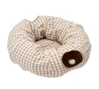 Cat Tunnel Bed - Kittens Nest Bedd Tunnell, Multifunctional Kitten Bed Tunnell | Sleeping Cave Playing Toy Indoor caat with 2 Entrances, Pets Resting and Play Area for Indoor Cats Kittens Playing