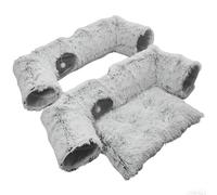 Cat Tunnel Bed | Rectangular Pet Cave with 4 Ways,Indoor Cat Toys Tunnel Bed | for Balcony Apartment Indoor Bedroom Living Room Home Seasonal