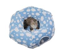 Cat Tunnel Bed - Removable Washable Soft Donut Nest | Comfortable Tunnel Toy Kitten, Puppy, Small Animal, Dog, Indoor Balcony, Apartment, Dorm, Winter Sleep, Recreation