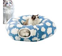 Cat Tunnel Bed - Washable Nest with Removable Cushion, Cute Cat Bed Tunnel, Soft, Cosy Design, Ideal for Kittens, Puppies, Small Dogs, ň, Pet Area, Indoor, Sc
