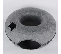 Cat Tunnel Bed with Scratch-Resistant Hideout, Universal Indoor Condo for All Seasons