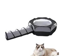 Cat Tunnel, Cat Play Tunnel - Foldable Small Animal Tubes - Easy to Install Foldable Cat Tubes and Tunnels for Rabbits, Hedgehogs, Kittens, Guinea Pigs, Hamsters, Reptiles, Small Animals