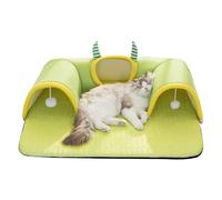 Cat Tunnel, Cat Toys Tunnel Kitten Bed, Breathable Furniture Interactive Toys Sleeping Mat for Small Animal Kitten Bunny Indoor Apartment Home Enrichment Boredom