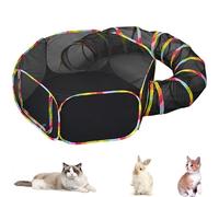 Cat Tunnel,Collapsible Outdoor Rainbow Cat Enclosures Playground,Cat toys