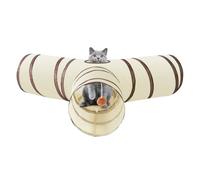 Cat Tunnel, Foldable & Portable, 65 X 65 X 25 Cm, Kitty Tunnel Peek Cat Way Play Toy, Multi-Purpose Use, For Kitten Puppy Ferret Small Animal Enrichment