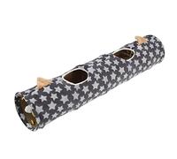 Cat Tunnel for Small Pets, Collapsible Plush Flannel, 47.2 Inch Length, 10.2 Inch Diameter - Spacious Play and Rest Area, Lightweight Portable, Ideal for Cats Rabbits Puppies (Star ear model)