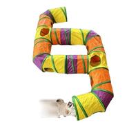 Cat Tunnel for the Home, Foldable, Washable, with Rainbow