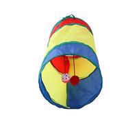 Cat Tunnel Interactive Pet Play Tube for Little Pets, Toy, Suitable for Cats and Rabbits, Polyester (Small Tunnel)