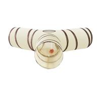 Cat Tunnel - Large 3-Way Tube Tun Foldable Tunnels in the Shape of an Interactive Couple Ball for Stimulating Play Exercise | Rabbit Puppy Kitten Tunnels - Enrichment