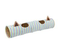 Cat Tunnel - Large Foldable Toy - Play House for Cats with Colourful Stripes for Indoor Use | Suitable for Cat Puppies and Festivals Such as Halloween, Birthday and