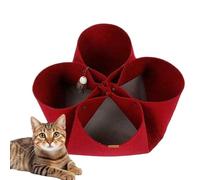 Cat Tunnel Nest, Cat Bed Nest, Foldable Felt Sleeping Bed for Kittens, Interactive Pet Play Tunnel Toy, Portable Cat Tunnel Cave for Small, Medium and Large Cats