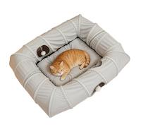 Cat Tunnel Nest Combo | 4 Piece Rectangular Cat Nest | Indoor Kitten Play Tunnel, For Indoor Bedroom Living Room Balcony Apartment House Seasonal