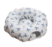 Cat Tunnel | Plush Foldable Interactive Deformable,Cat Bed Tunnel Cave House - for Small Large Pet Enrichment Indoor Home Living Room Balcony Travel Camping