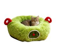 Cat Tunnel, Removable Christmas Tree Skirt - Warm Cats Bed Play Tunnel - For Kittens Puppies Small Dogs Ferret Chinchilla Interior Decoration Winter Festival Home