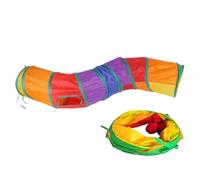 Cat Tunnel Retractable Tube Tent Playground Interactive Activity Play | Cat Tubes And Tunnels for Indoor Outside Play Rabbit Bunny Dogs Animal Portable Playground Tube Tent Activity Indoor Outside