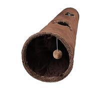 Cat Tunnel Toy 12 Inch Diameter Foldable Large Tube Suede Cat Play Tunnel with Peek Hole for Kitten Puppy Dog Rabbit Small Pet Entertainment Supplies