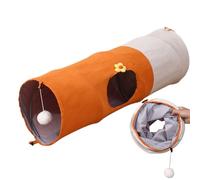 Cat Tunnel Toy | Cat Tube Foldable with Ball,Mental Enrichment Interactive Tent Scratch-Resistant for Outdoor Indoor Training Tool