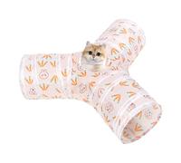 Cat Tunnel Toy, Foldable Tube for Pets, 23.62 x 9.84 x 9.84 inches Stylish Peek Hole Design, Soft Materia for Kitten, Puppy, Bunny, Dogs, Indoor Pet Play, Travel Use