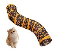 Cat Tunnel Toy, Outdoor Cat Tunnel - Kitten Tunnel Toy with Pumpkin Pattern Cat Track, Portable Toys for Indoor Cats, Toy