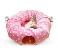 Cat Tunnel Toy with Ball - Pink B 1 Count