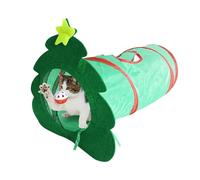 Cat Tunnel Transformable Cat Peephole Toy Stable Tunnel Cat Peephole Toy with Cat Ball Expandable Cat Tubes, Foldable Pet Tunnel Pet Crinkle Bag Cat Travel to the m