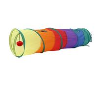 Cat Tunnel with Play Ball, Interactive Peek-a-Boo Cat Toys Cat Tube Toy, Colorful S Tunnel,Pet Play Tunnel Collapsible and Interactive Cat STunnel Toy with Play Ball for Indoor Cat