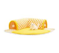 Cat Tunnel with Sleeping Area, Plush Non-Slip Playground and Hiding Place for Pets, Cat Tunnel for and Fun for Kittens Puppies for Nap Rest Play