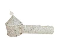 Cat Tunnel with Tent - 3 Way Interactive Play Tube | Swan Space for Pets Folding for Kittens and Small Pets, Portable with 3 Way