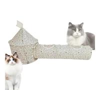 Cat Tunnels for Indoor Cats, Pet Puppy Folding Tent Tube, Foldable Cat Tent Tubes, Portable Canvas Indoor Outdoor Kennel, Cat Tunnel Tube Tent for Cats, Puppies, Rabbits Area