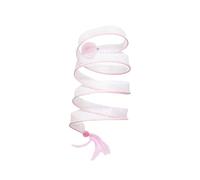 ＡＷＨＡＯ Cat Tunnels Play Tent Long Portable with Feather Toy, Bed Four Seasons Interactive Toy for Puppy Hiding Training Running, Pink