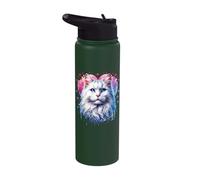 Cat Turkish Angora Lover Turkish Angora Stainless Steel Insulated Water Bottle